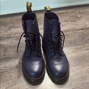 Dr. Martens Dark Purple Combat Boots